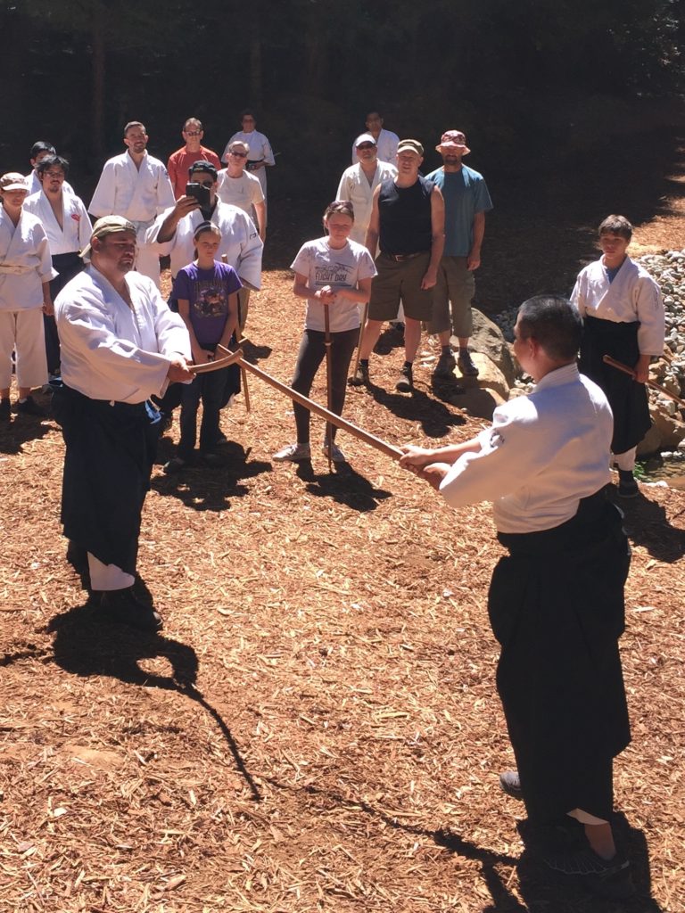 Tancico and Sandoval Sensei demonstrating ni no tach