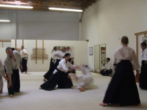 Training hard during the Sandoval Sensei Seminar